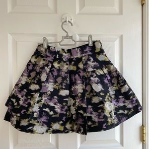 Banana Republic Embroidered Flared Skirt - XS Petite